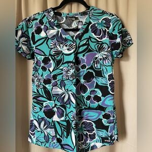 Greys Anatomy Floral Scrub Top